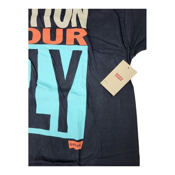 Levis T Shirt Large Size Black Color / Short Sleeve / Graphic Tee/ NWT - Picture 3 of 4
